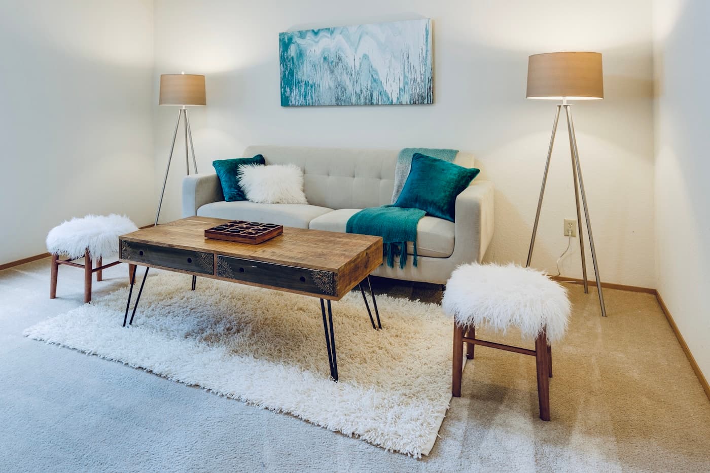 Clean furnished interior after preparation